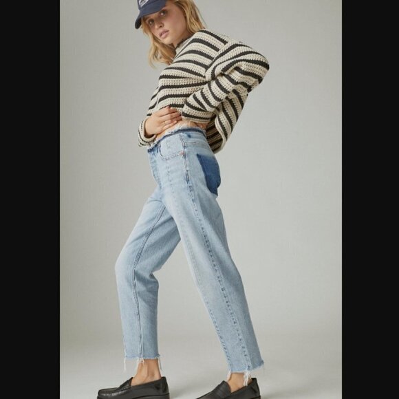 Lucky Brand High Rise 80s Curve Dream Catcher Tapered Leg Jeans 2 / 26" - Picture 5 of 9